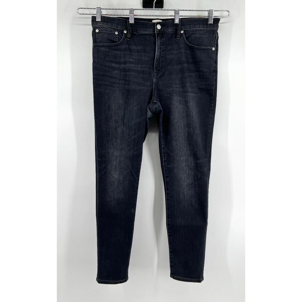 J.Crew Women's Toothpick Jeans Size 32 Black Denim Preppy Skinny Stretch